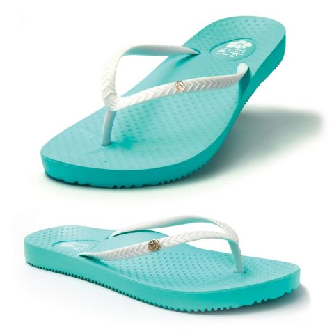 Tiki Girl Flip-Flops AQUA