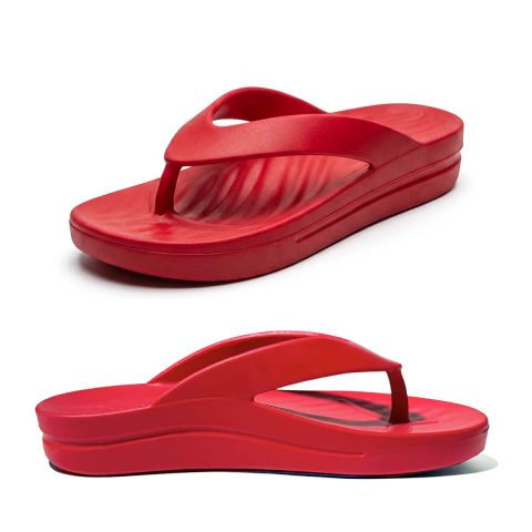 Tiki Flip Flops | Cherry
