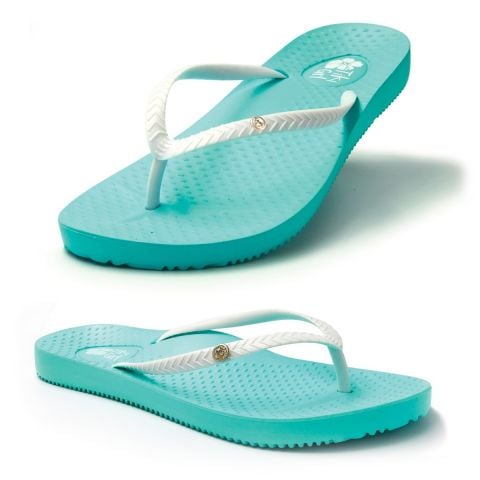 Tiki Girl Flip-Flops AQUA
