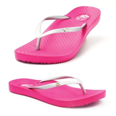 Tiki Girl Flip-Flops PINK